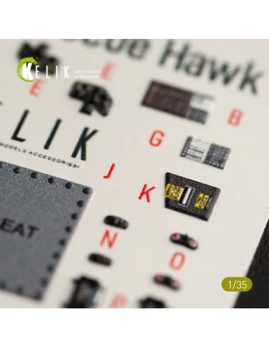 HH-60H Rescue Hawk interior 3D decals for Kitty Hawk / Zimimodel ki...