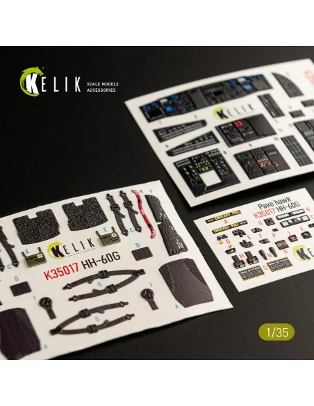 [NO_DESC] HH-60G Pave Hawk interior 3D decals for Kitty Hawk / Zimi...