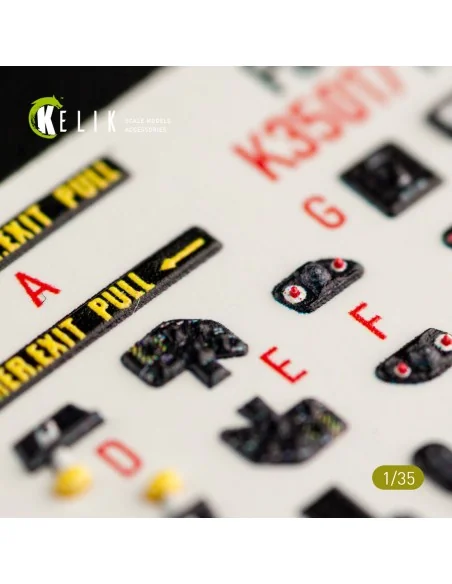 HH-60G Pave Hawk interior 3D decals for Kitty Hawk / Zimimodel kit,...
