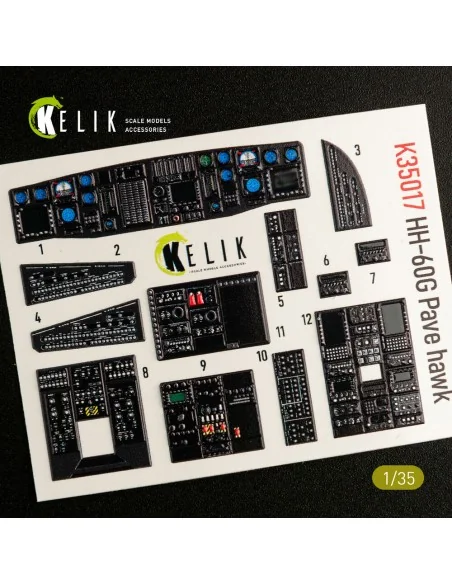 HH-60G Pave Hawk interior 3D decals for Kitty Hawk / Zimimodel kit,...