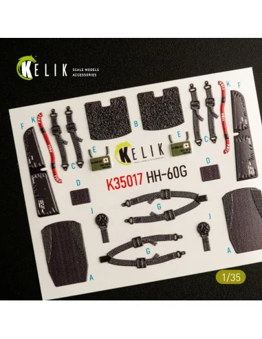 HH-60G Pave Hawk interior 3D decals for Kitty Hawk / Zimimodel kit,...
