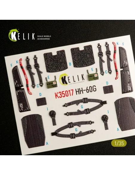 [NO_DESC] HH-60G Pave Hawk interior 3D decals for Kitty Hawk / Zimi...