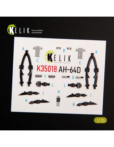 [NO_DESC] AH-64D Apache interior 3D decals for Takom kit, 1/35 - Ke...