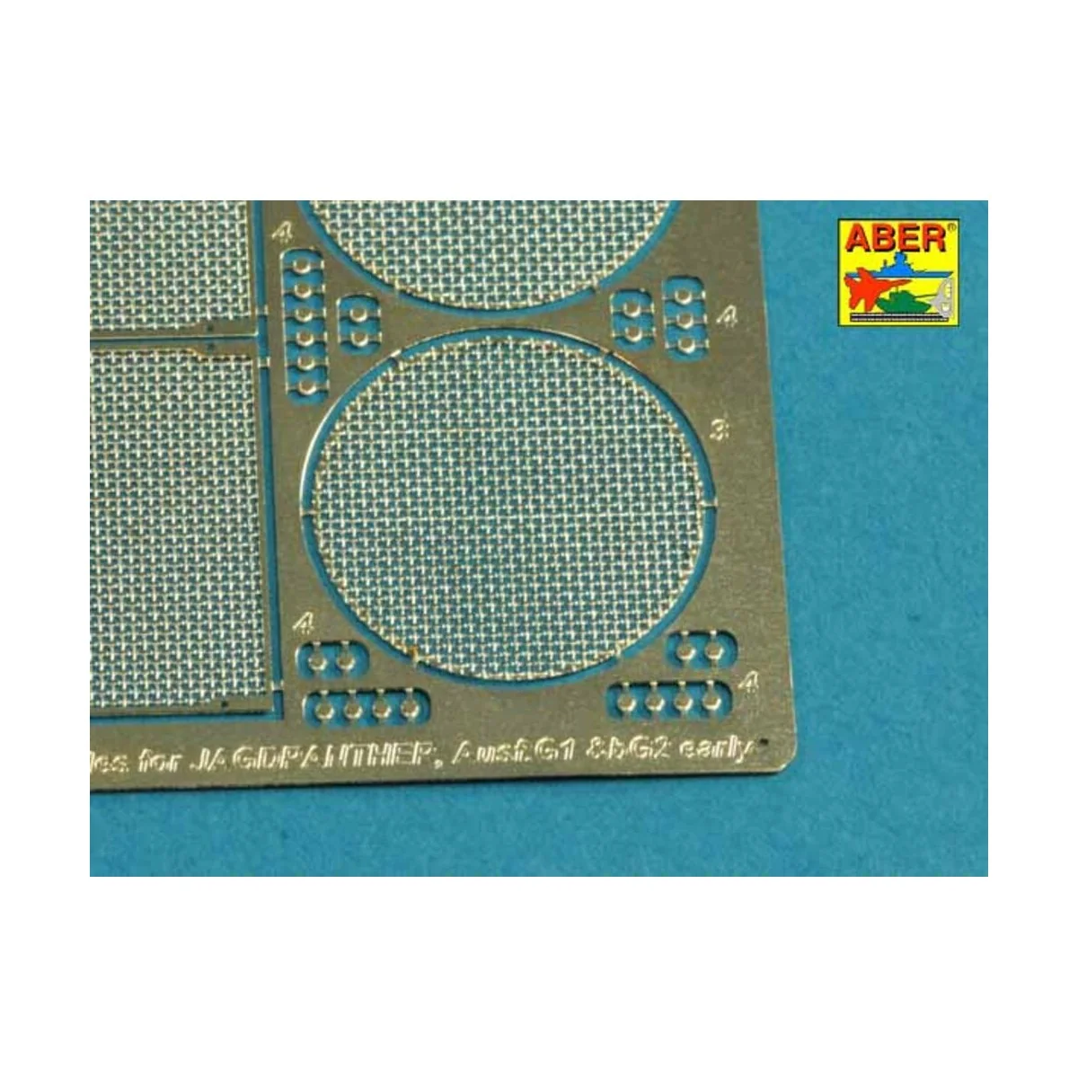 Grilles for Jagdpanther Ausf.G1 early (Meng), 1/35 - Aber Models 35G34