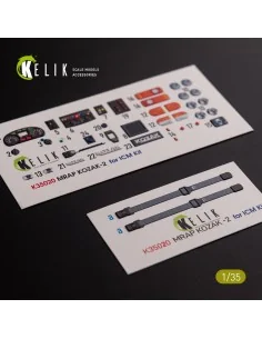 Kozak-2 Ukrainian MRAP 3D decals for ICM kit, 1/35 - Kelik K35020