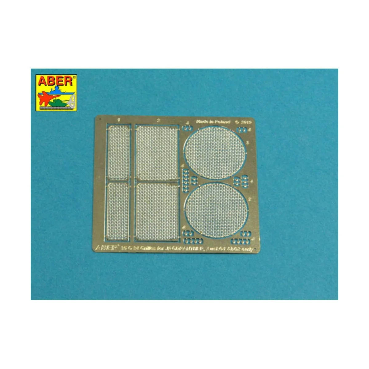 Grilles for Jagdpanther Ausf.G1 early (Meng) - Aber Models 35G34