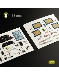 AH-1G Cobra interior 3D decals for ICM kit, 1/35 - Kelik K35021