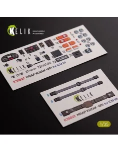 Kozak-001 Ukrainian MRAP 3D decals for ICM kit, 1/35 - Kelik K35022