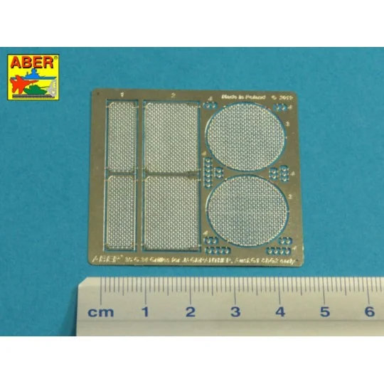 Grilles for Jagdpanther Ausf.G1 early (Meng) - Aber Models 35G34