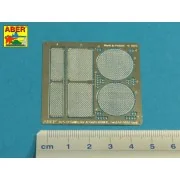 Grilles for Jagdpanther Ausf.G1 early (Meng) - Aber Models 35G34