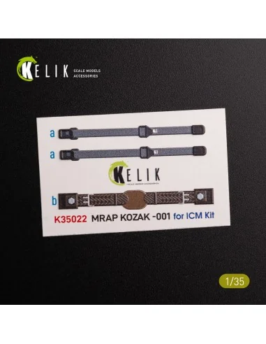 Kozak-001 Ukrainian MRAP 3D decals for ICM kit, 1/35 - Kelik K35022