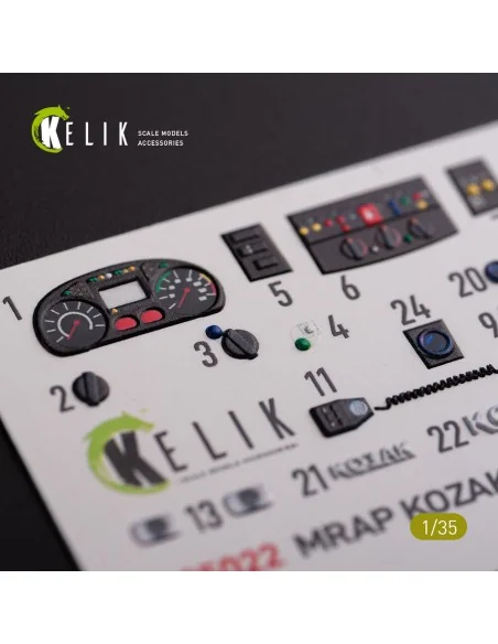 [NO_DESC] Kozak-001 Ukrainian MRAP 3D decals for ICM kit, 1/35 - Ke...
