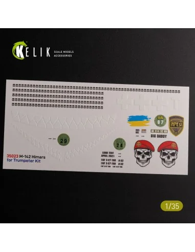 M142 HIMARS - Interior 3D Decal and classic Decal for Trumpeter kit...
