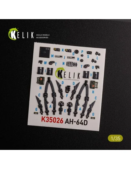 [NO_DESC] AH-64D Apache interior 3D decals for Meng kit, 1/35 - Kel...