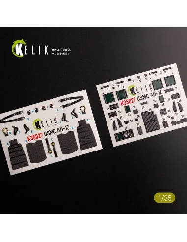 AH-1Z interior 3D decals for Academy kit, 1/35 - Kelik K35027