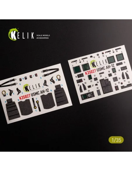 [NO_DESC] AH-1Z interior 3D decals for Academy kit, 1/35 - Kelik K3...