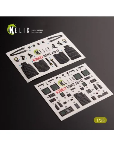 AH-1Z interior 3D decals for Academy kit, 1/35 - Kelik K35027
