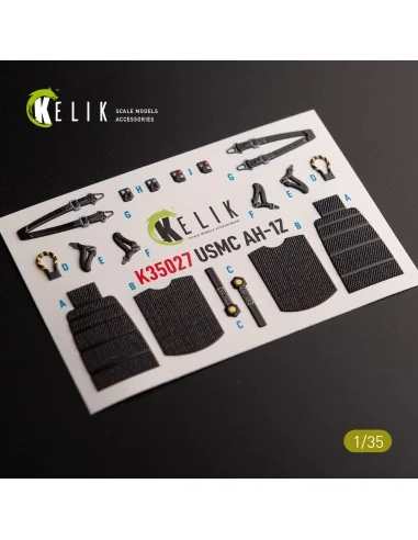 AH-1Z interior 3D decals for Academy kit, 1/35 - Kelik K35027