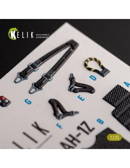 AH-1Z interior 3D decals for Academy kit, 1/35 - Kelik K35027