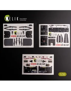 AH-60L DAP interior 3D decals for Academy kit, 1/35 - Kelik K35030