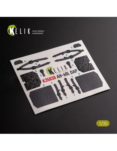AH-60L DAP interior 3D decals for Academy kit, 1/35 - Kelik K35030