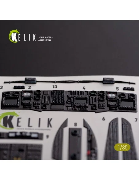AH-60L DAP interior 3D decals for Academy kit, 1/35 - Kelik K35030