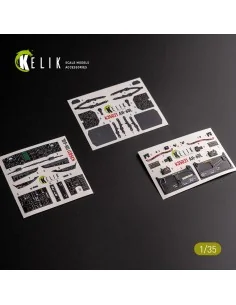 UH-60L interior 3D decals for Academy kit, 1/35 - Kelik K35031