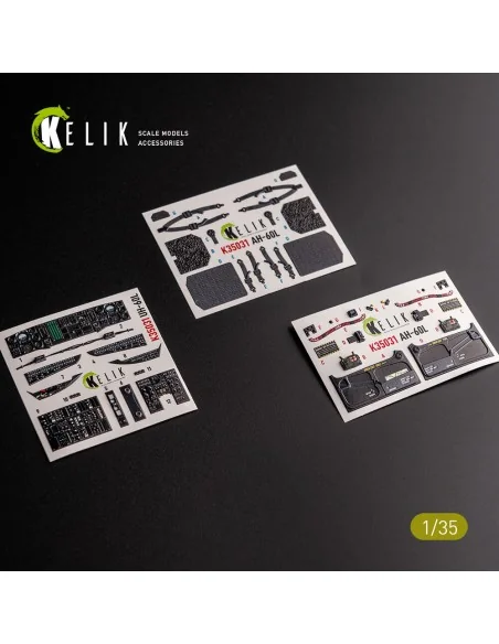 [NO_DESC] UH-60L interior 3D decals for Academy kit, 1/35 - Kelik K...