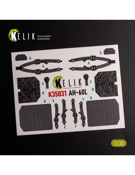 UH-60L interior 3D decals for Academy kit, 1/35 - Kelik K35031