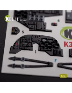 AH-1W interior 3D decals for Academy kit, 1/35 - Kelik K35032 2