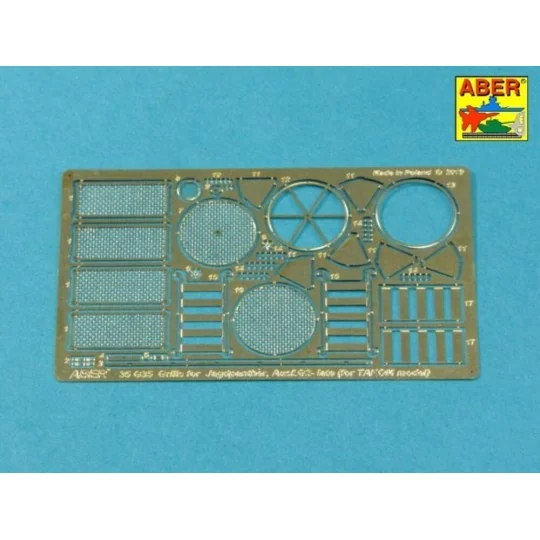 Grilles for Panther, Ausf.G & Jagdpnther, Ausf.G2-late models (Tako...