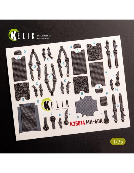 MH-60R interior 3D decals for Kitty Hawk kit, 1/35 - Kelik K35014