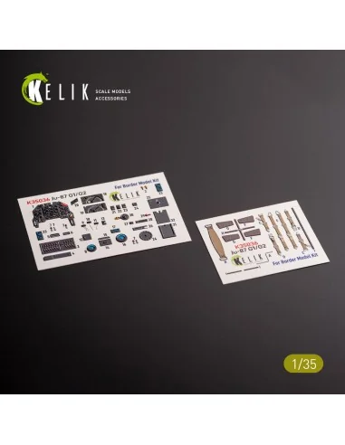 Ju-87 G1/G2 - interior 3D decals for Border Models kit, 1/35 - Keli...