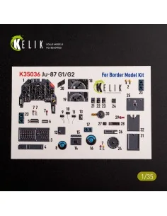 Ju-87 G1/G2 - interior 3D decals for Border Models kit, 1/35 - Keli... 2
