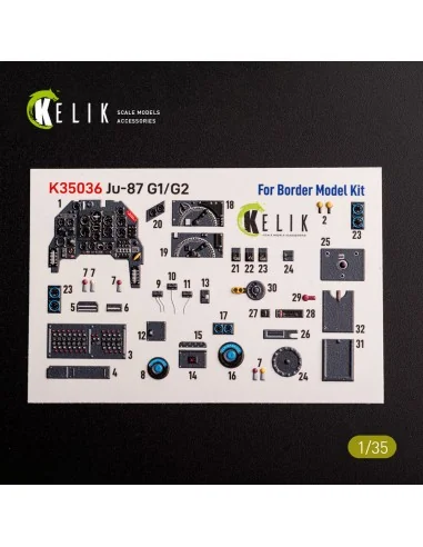 [NO_DESC] Ju-87 G1/G2 - interior 3D decals for Border Models kit, 1...