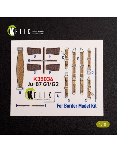 Ju-87 G1/G2 - interior 3D decals for Border Models kit, 1/35 - Keli...