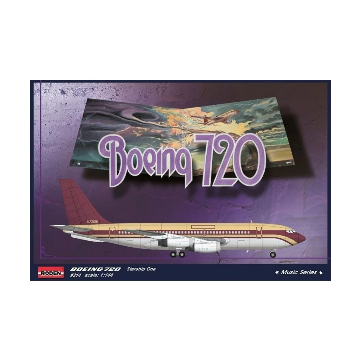 Boeing 720 Startship One"Music series" - Roden 314