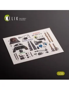 Bf-109 G-6 - interior 3D decals for Border Models kit, 1/35 - Kelik... 2