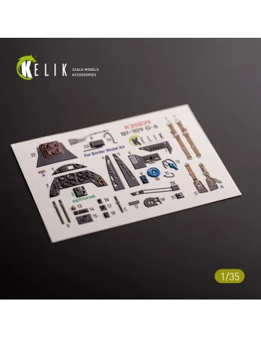 Bf-109 G-6 - interior 3D decals for Border Models kit, 1/35 - Kelik...