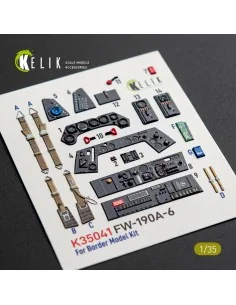 FW-190A-6 - interior 3D decals for Border Models kit, 1/35 - Kelik ... 2