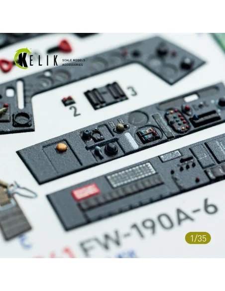 FW-190A-6 - interior 3D decals for Border Models kit, 1/35 - Kelik ...