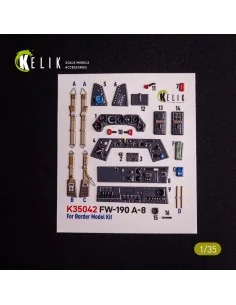 FW-190A-8 - interior 3D decals for Border Models kit, 1/35 - Kelik ...