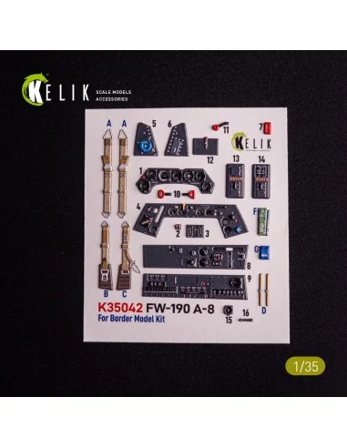 FW-190A-8 - interior 3D decals for Border Models kit, 1/35 - Kelik ...
