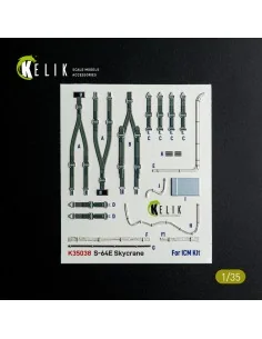 S-64E Skycrane - interior 3D decals for ICM kit, 1/35 - Kelik K35038 2