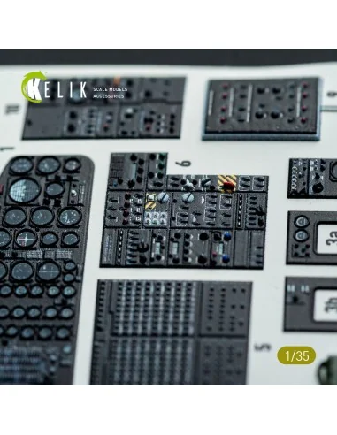 S-64E Skycrane - interior 3D decals for ICM kit, 1/35 - Kelik K35038