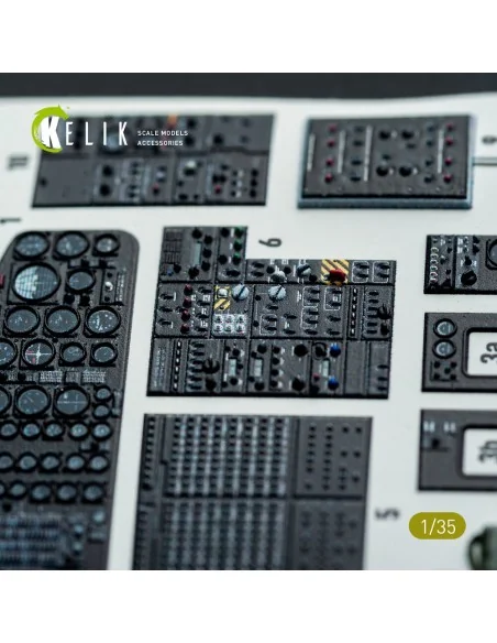 S-64E Skycrane - interior 3D decals for ICM kit, 1/35 - Kelik K35038