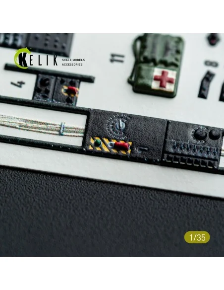 S-64E Skycrane - interior 3D decals for ICM kit, 1/35 - Kelik K35038