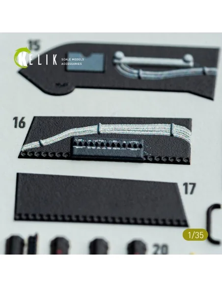S-64E Skycrane - interior 3D decals for ICM kit, 1/35 - Kelik K35038