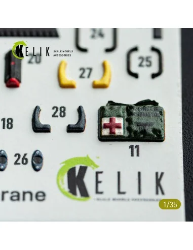 [NO_DESC] S-64E Skycrane - interior 3D decals for ICM kit, 1/35 - K...