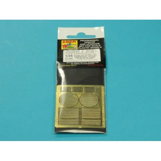 Grilles for Jagdpanther Ausf.G1 & G2 early (Takom) - Aber Models 35G36